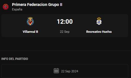 PRIMERA FEDERACION 2024/2025 JORNADA 5 VILLARREAL CF B-RECREATIVO (POST OFICIAL) 7882