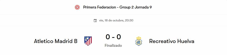 PRIMERA FEDERACION 2024/2025 JORNADA 9 CLUB ATLETICO MADRID B-RECREATIVO (POST OFICIAL) - Página 2 7890