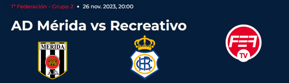 PRIMERA FEDERACION TEMPORADA 2023/2024 JORNADA 14 AD MERIDA-RECREATIVO (POST OFICIAL) 9411