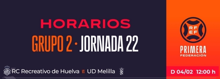 PRIMERA FEDERACION TEMPORADA 2023/2024 JORNADA 22 RECREATIVO-UD MELILLA (POST OFICIAL) Capt1079