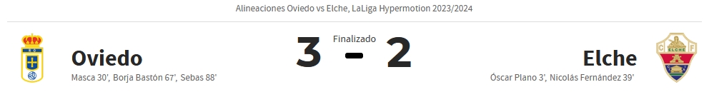 LIGA HYPERMOTION TEMPORADA 2023/2024 JORNADA 20 REAL OVIEDO-ELCHE CF (POST OFICIAL) Captu831