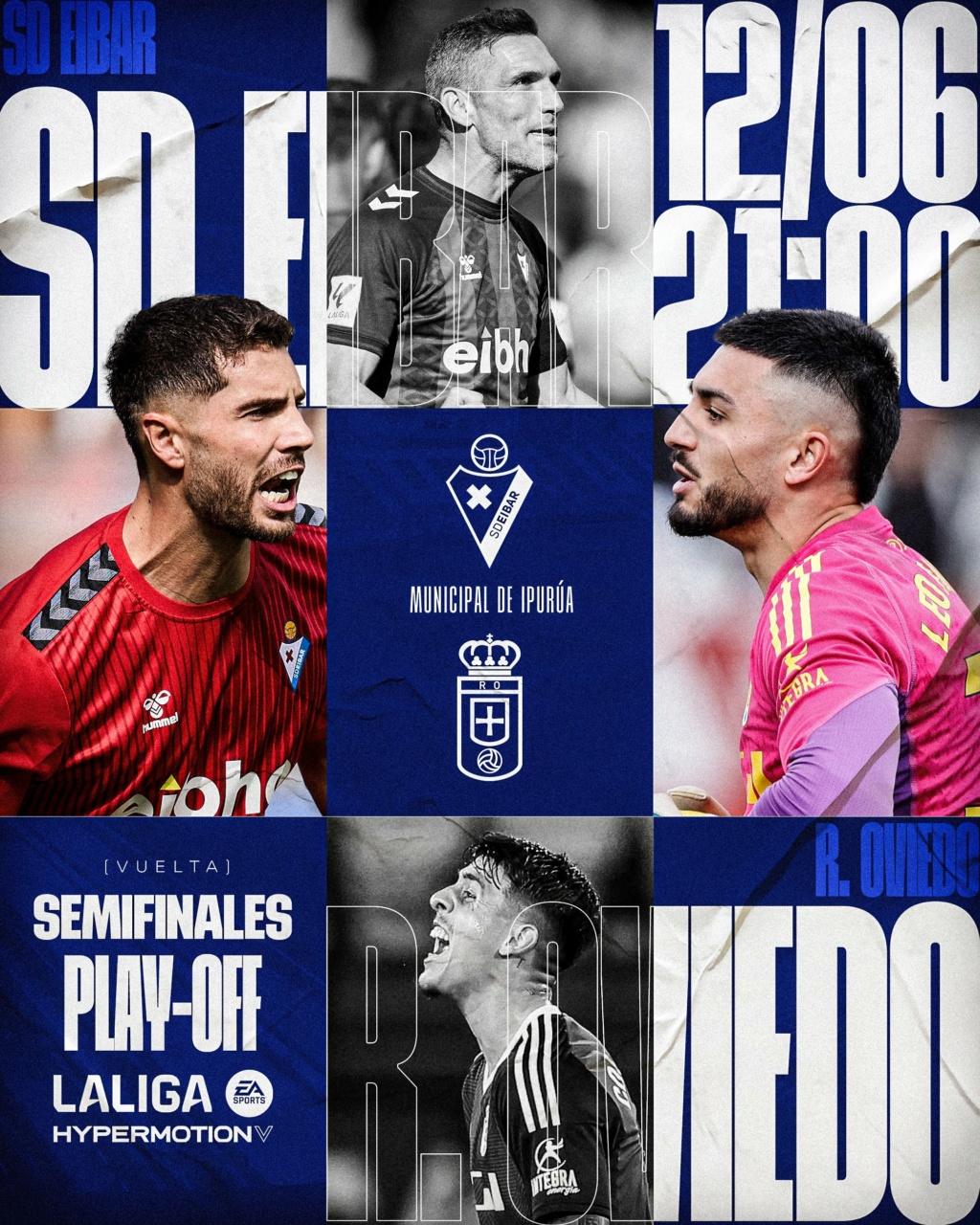 LIGA HYPERMOTION TEMPORADA 2023/2024 PLAY OFF ASCENSO A PRIMERA DIVISION SEMIFINAL VUELTA  SD EIBAR-REAL OVIEDO (POST OFICIAL) Gpx9yt10