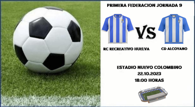 PRIMERA FEDERACION TEMPORADA 2023/2024 JORNADA 9 RECREATIVO-CD ALCOYANO (POST OFICIAL) Scre4627