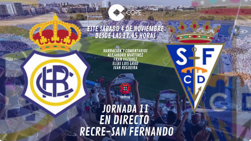 PRIMERA FEDERACION TEMPORADA 2023/2024 JORNADA 10 RECREATIVO-SAN FERNANDO CDI (POST OFICIAL) Scre4872