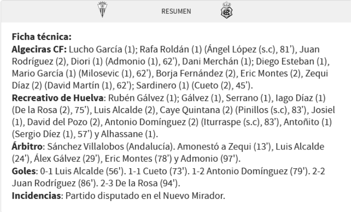 PRIMERA FEDERACION TEMPORADA 2023/2024 JORNADA 18 ALGECIRAS CF-RECREATIVO (POST OFICIAL) - Página 2 Scre5588