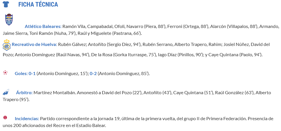 PRIMERA FEDERACION TEMPORADA 2023/2024 JORNADA 19 CD ATLETICO BALEARES-RECREATIVO (POST OFICIAL) - Página 2 Scre5678