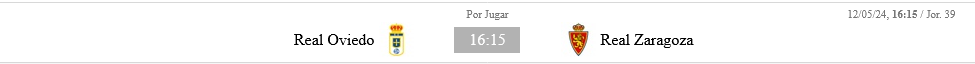 LIGA HYPERMOTION TEMPORADA 2023/2024 JORNADA 39 REAL OVIEDO-REAL ZARAGOZA (POST OFICIAL) Scre6587