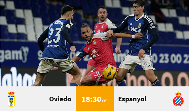 LIGA HYPERMOTION TEMPORADA 2023/2024 PLAY OFF ASCENSO A PRIMERA DIVISION FINAL IDA REAL OVIEDO-RCD ESPANYOL (POST OFICIAL) Scre6916