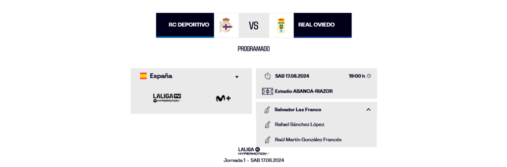 LIGA HYPERMOTION 2024/2025 JORNADA 1 RC DEPORTIVO CORUÑA-REAL OVIEDO (POST OFICIAL) Scre7333