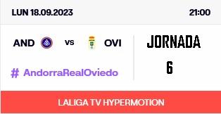 LIGA HYPERMOTION TEMPORADA 2023/2024 JORNADA 6 FC ANDORRA-REAL OVIEDO (POST OFICIAL) Scree215