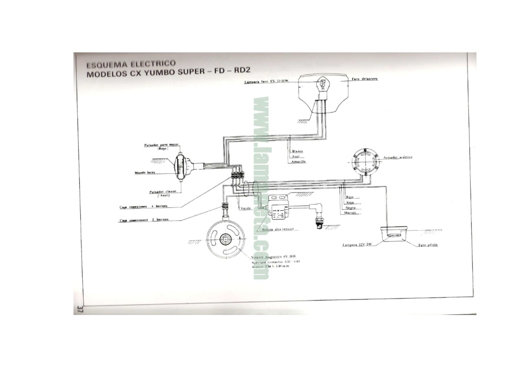 derbi h3 -registronex - Diagramas electricos de Derbi rd2-fd,FDS y más Diagra14