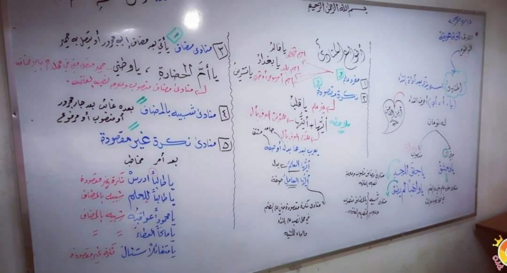 شرح المنادى المضاف - نحو ثالثة اعدادى - ترم اول 2137