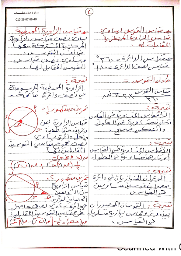 قوانين مهمة لحل مسائل الهندسة للصف الثالث الاعدادي Aco_ac13