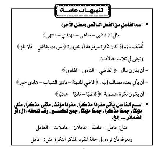 مذكرة اللغة العربية للصف الأول الثانوى ترم أول أ. أحمد أبو العنين Scree305
