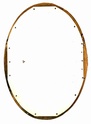 Oval Gilt Ceramic Tile Mirror - Info & Date Welcome Mirror10