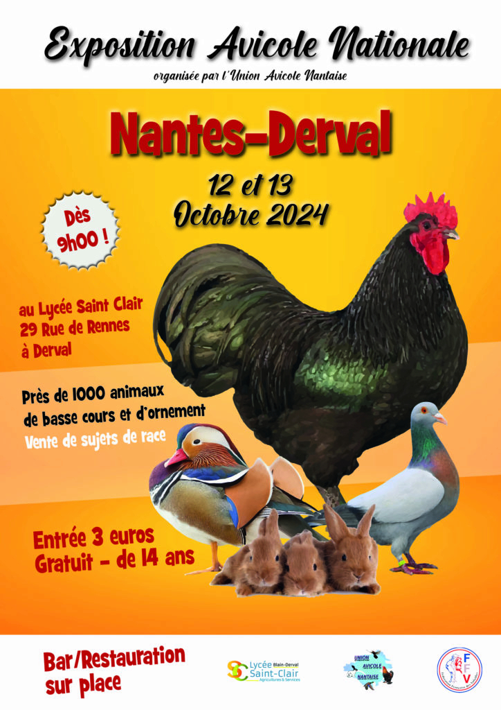 Nantes / Derval (44) 12 & 13 octobre Exposition Avicole Nationale Affich10