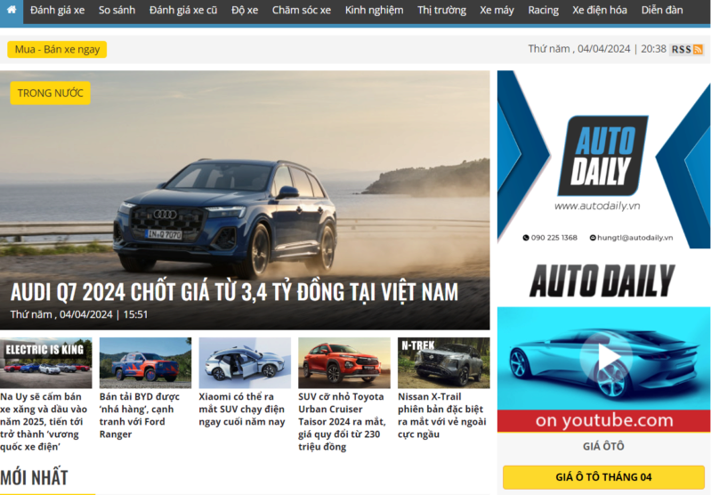 Tổng hợp website, diễn đàn về Oto lớn Uy tín tại Việt Nam mới nhất Autoda11