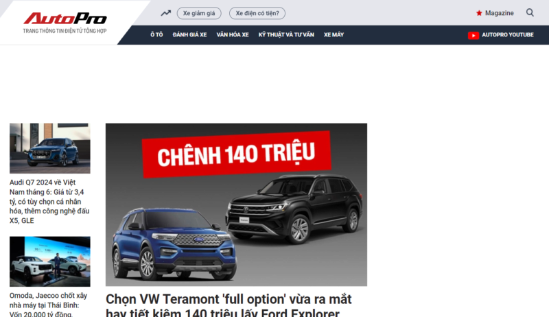Tổng hợp website, diễn đàn về Oto lớn Uy tín tại Việt Nam mới nhất Autopr11