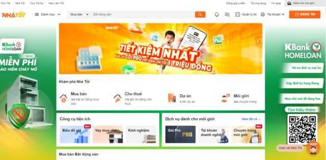 Tổng hợp các website bất động sản đăng tin lớn nhất tại Việt Nam Nhatot10