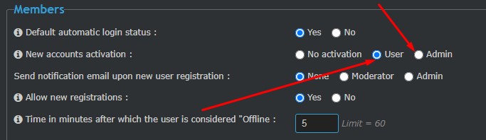 Forum registration for new members Screen38