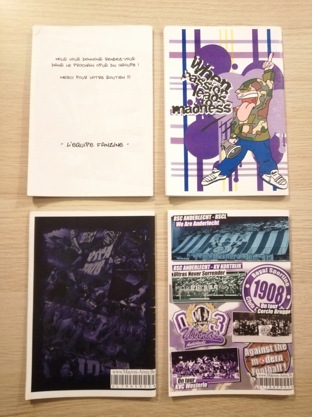 [ Échange ] Zines Mauves Army 2003 (Anderlecht) + Zine Génération Ultra n°1 + Zine Vita di Gradinata n°1 Img_2010