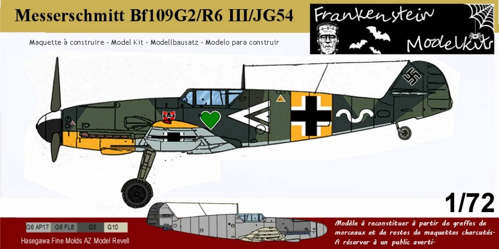 [Frankenstein Modelkits] 1/72 - Messerschmitt Bf 109 G-2/R6  (bf109) _kit-b10