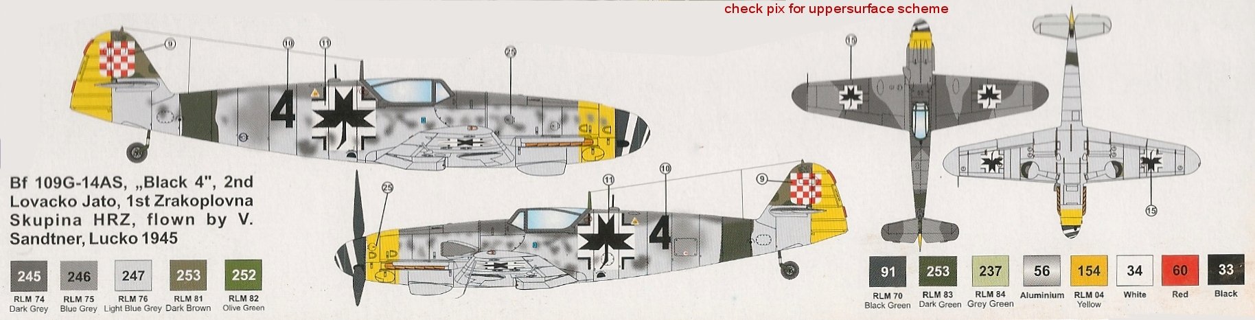 (GB Jicéhem) [AZ Model] Messerschmitt Bf 109G-14/AS croate  1/72 Bf109g21