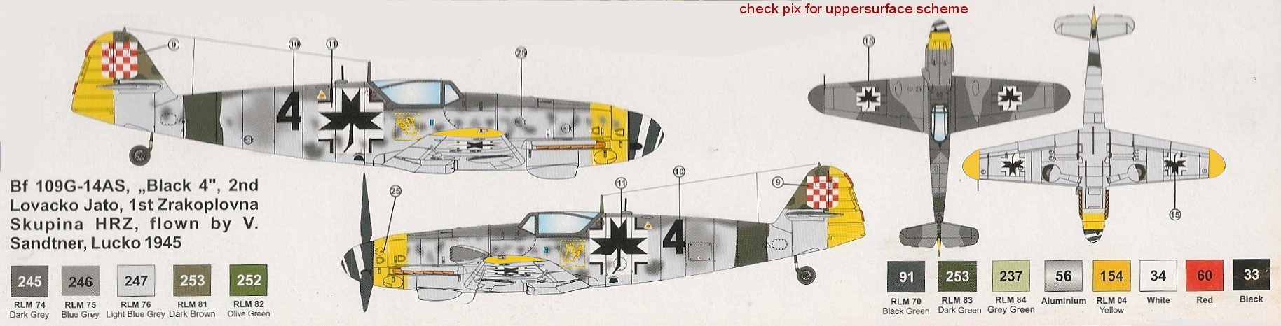 [AZ Model] Messerschmitt Bf109G14/AS croate Bf109g27