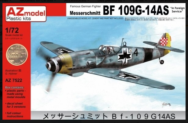 (GB Jicéhem) [AZ Model] Messerschmitt Bf 109G-14/AS croate  1/72 Boxart10