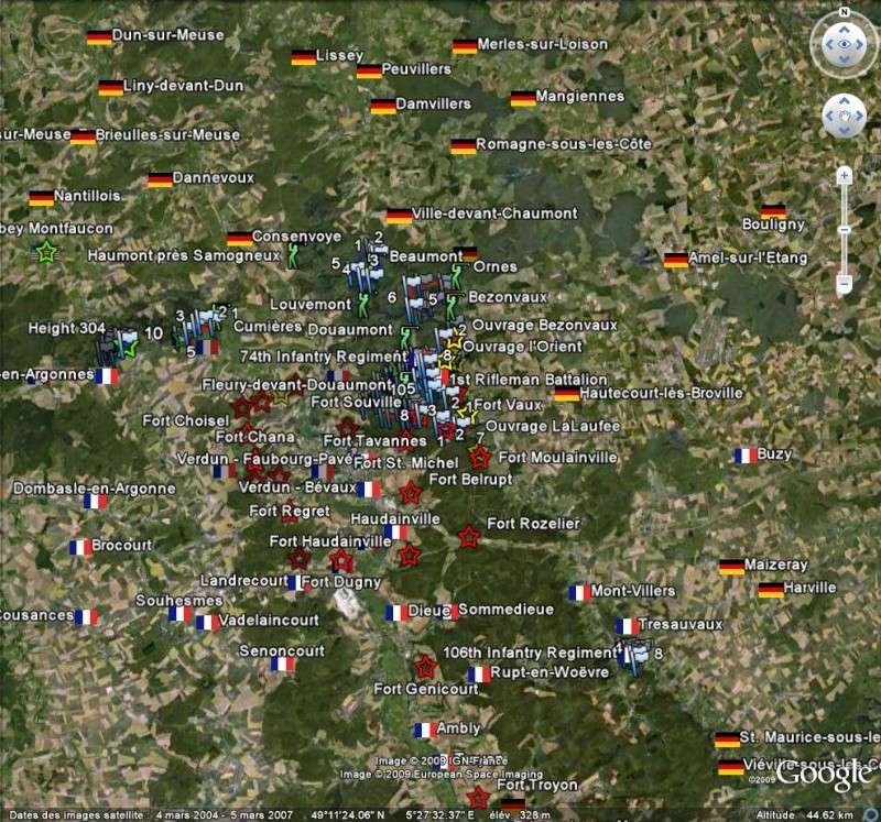 Bataille de Verdun - Meuse - France [fichier KMZ pour Google Earth] Verdun10