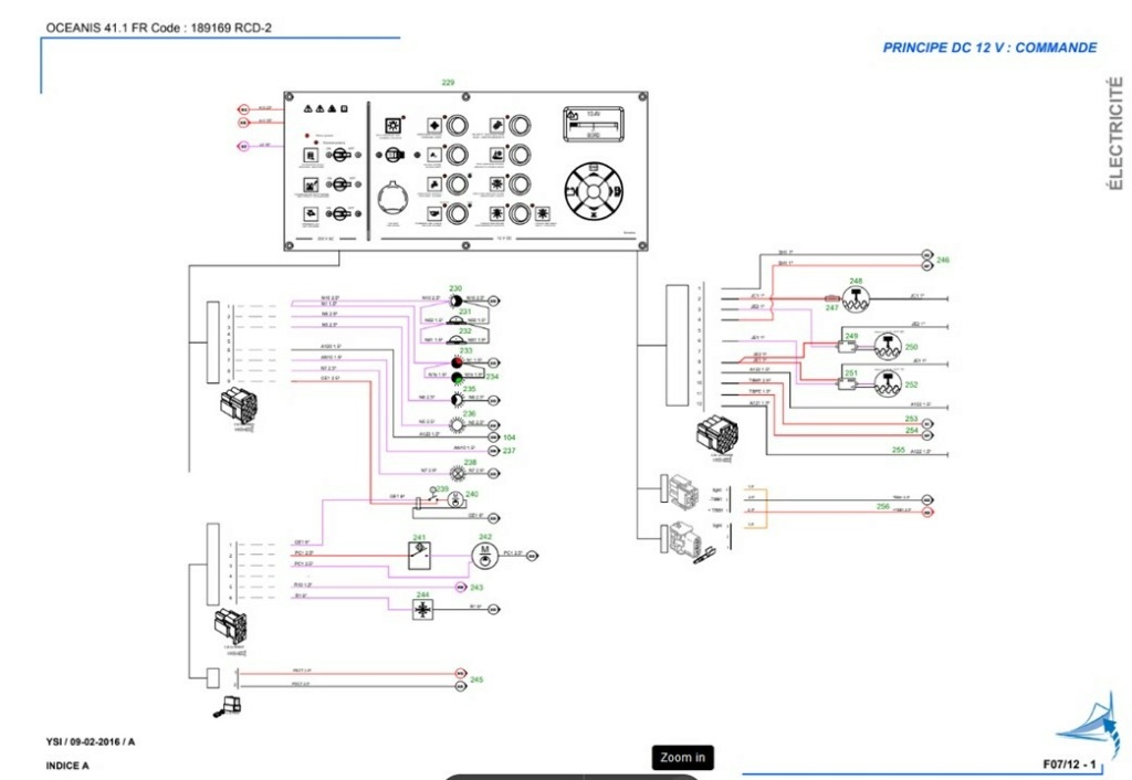 probléme electrique oceanis 41.1 Tablea10