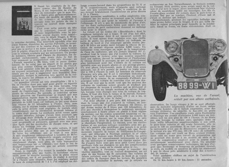 singer - Singer Nine Le Mans 1934 : le retour de l'Ecurie Lapchin  Essai_12