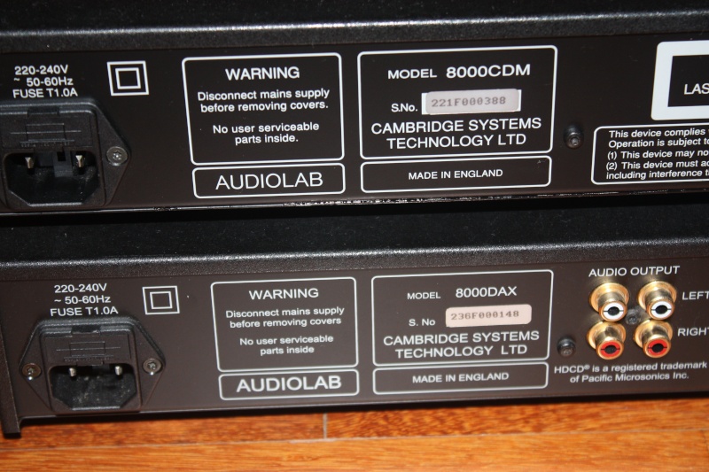 Audiolab 8000 CDM CD transport & DAX D/A converter (Sold) Cdmdax10