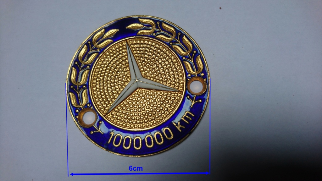 Vente Badge 1000000 KM Diamet10