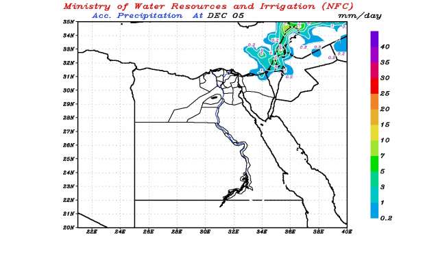 الأرصاد" تعلن خريطة سقوط الأمطار غدا الخميس وختى السبت 12794510