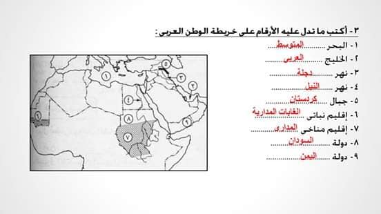  المضمون فى خرائط دراسات الصف الثانى الإعدادى ترم اول2020 74883910