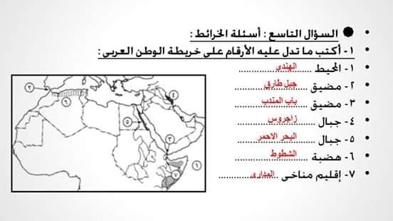  المضمون فى خرائط دراسات الصف الثانى الإعدادى ترم اول2020 76782710