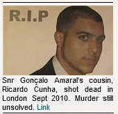 Ricardo Cunha - Goncalo Amarals' cousin, shot dead in London - 11 September 2010 Scre1863