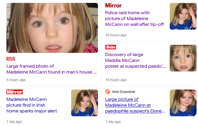 Police raid home with picture of Madeleine McCann on wall after tip-off Scre2075