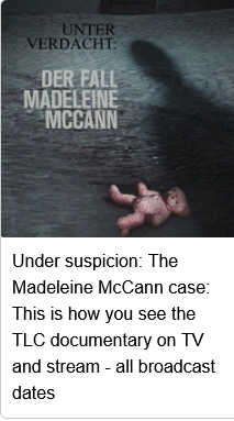 Jon Clarke is not going to like this: 'Madeleine McCann: Prime Suspect' Exclusive Premier, May 3rd 11pm Scre2307
