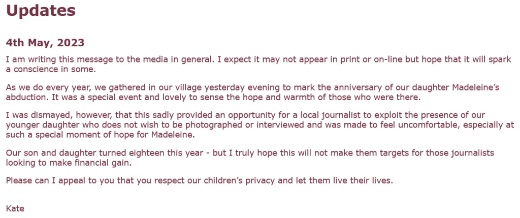 Madeleine McCann:  16th Anniversary - Page 2 Scre3754