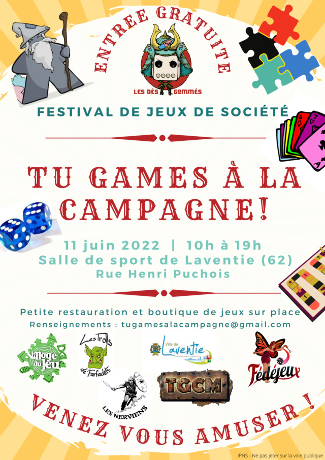 Festival de jeu de société  le samedi 11 juin 2022  à Laventie. Tu_gam10
