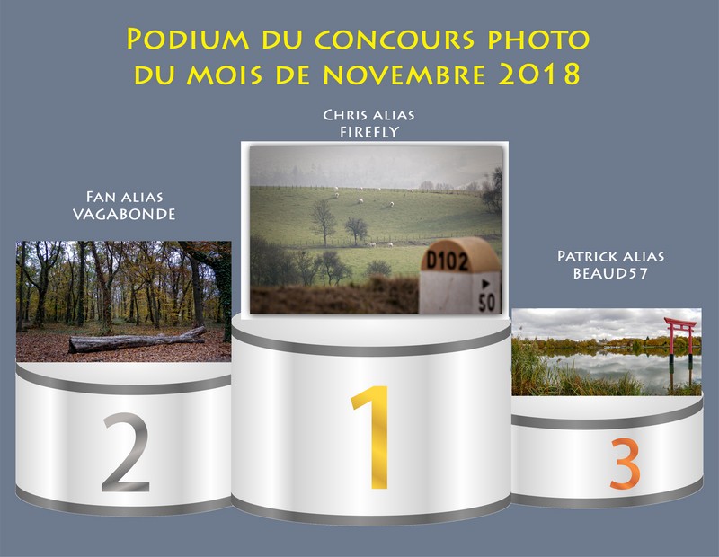 Concours photo du mois de novembre 2018 - Thème : "Votre endroit préféré" (terminé) Podium14