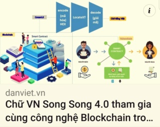 Chữ VN Song Song 4.0 tham gia cùng công nghệ Blockchain trong quá trình chuyển đổi số Danvie10