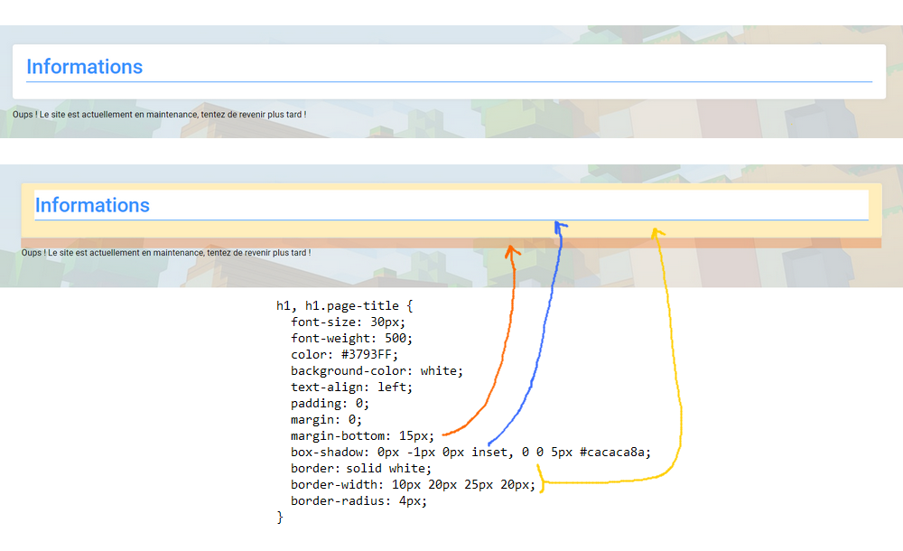 Modification du code CSS de la balise <h1> Image67