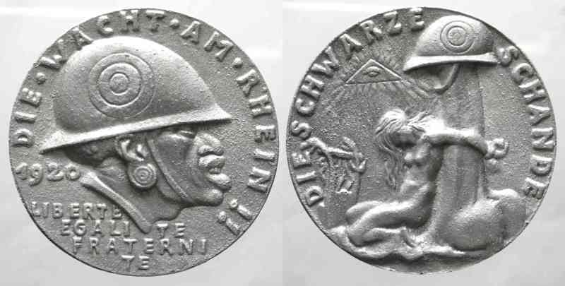 medaille allemande 1920 occupation de la Rhénanie....les prémices! 7899510