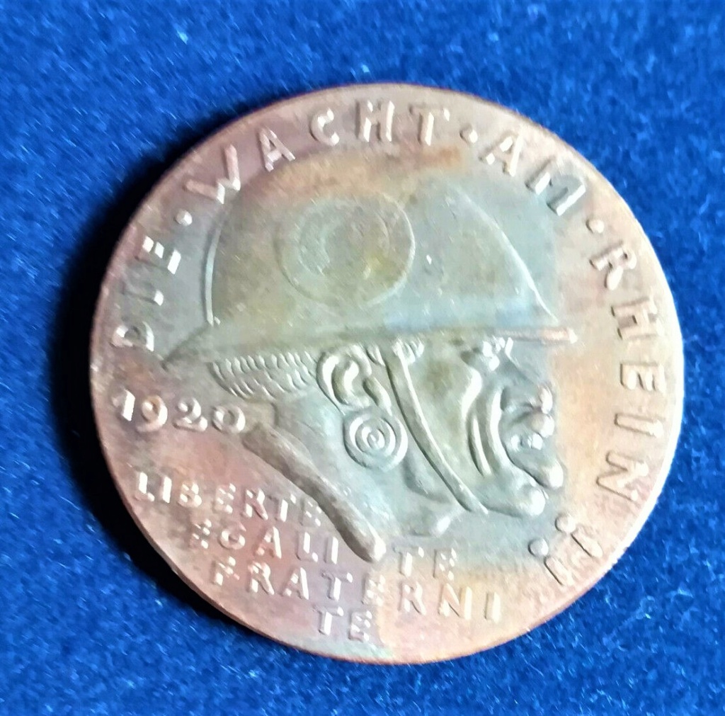 medaille allemande 1920 occupation de la Rhénanie....les prémices! Mzodai10