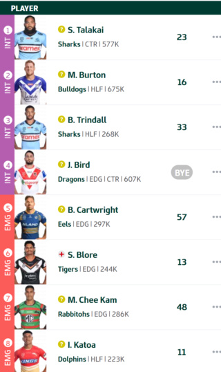Trials and tribulations of a nrl fantasy coach 2023 Round180