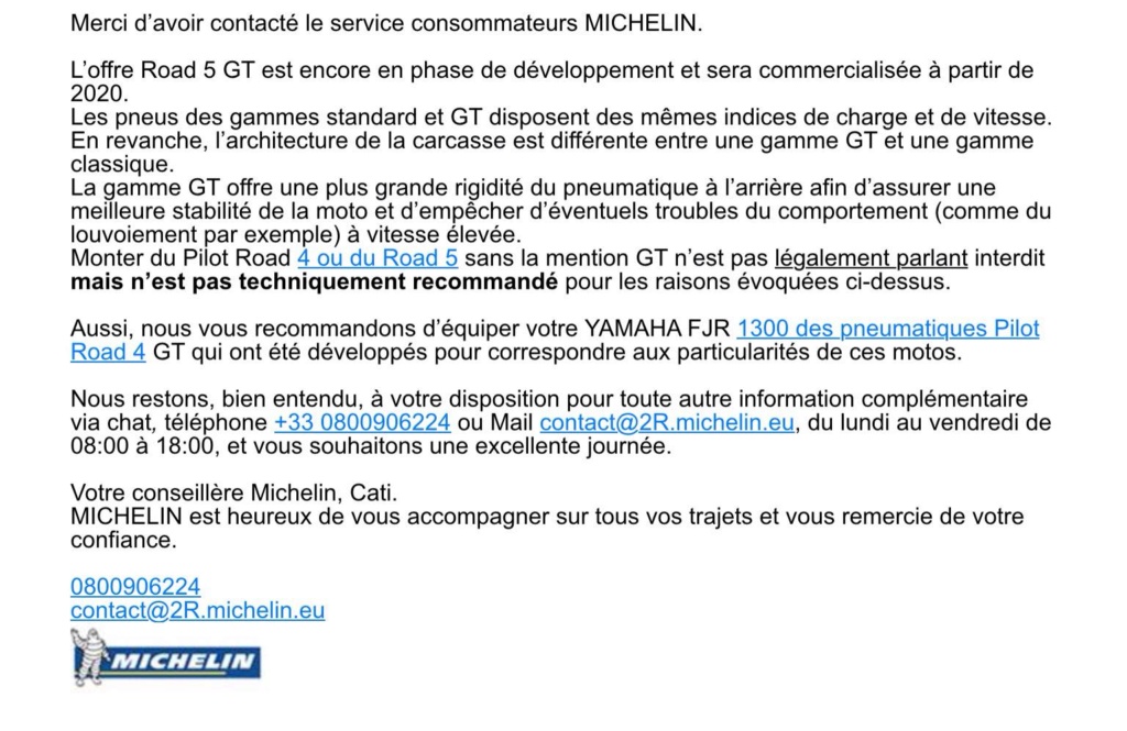 Précision de Michelin sur le PR 5 49778010