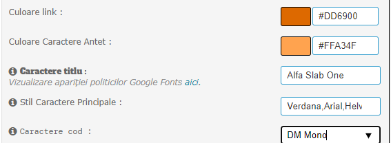 Adăugarea fonturilor Google Web pe forumul dumneavoastră Forumgratuit Captur11